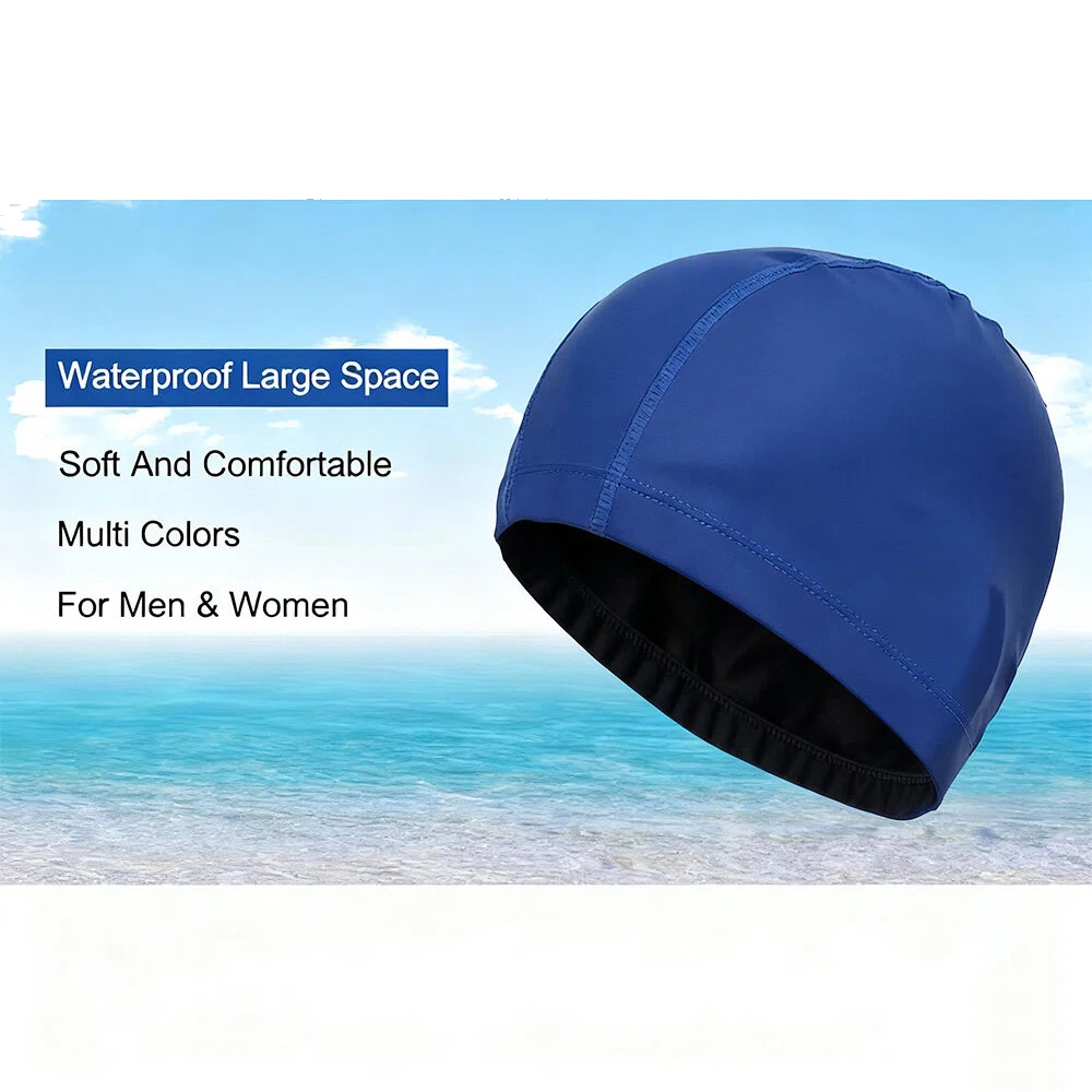 Aquatic Sports Hat - 유니섹스 PU 방수 수영 모자 -