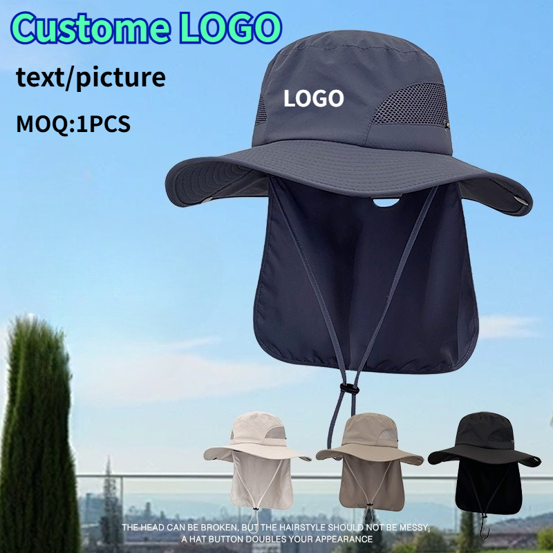 Aquatic Sports Hat - 맞춤형 로고 프린트 여름 햇빛 가리개