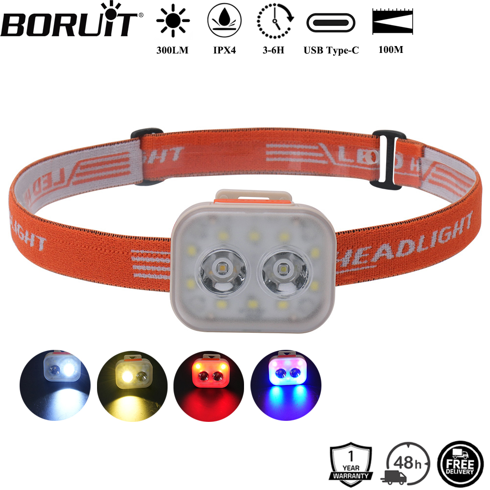 Aquatic Sports Hat - BORUiT 300LM 캡 클립 LED 헤드램프