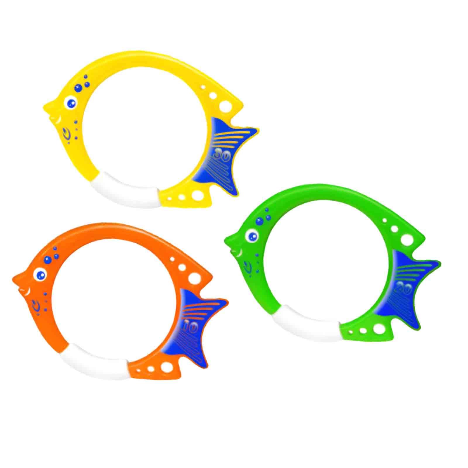 3 조각 물고기 반지 장난감 재미있는 훈련 장비 수영장 - Aquatic Sports Equipment 리뷰 및 가격