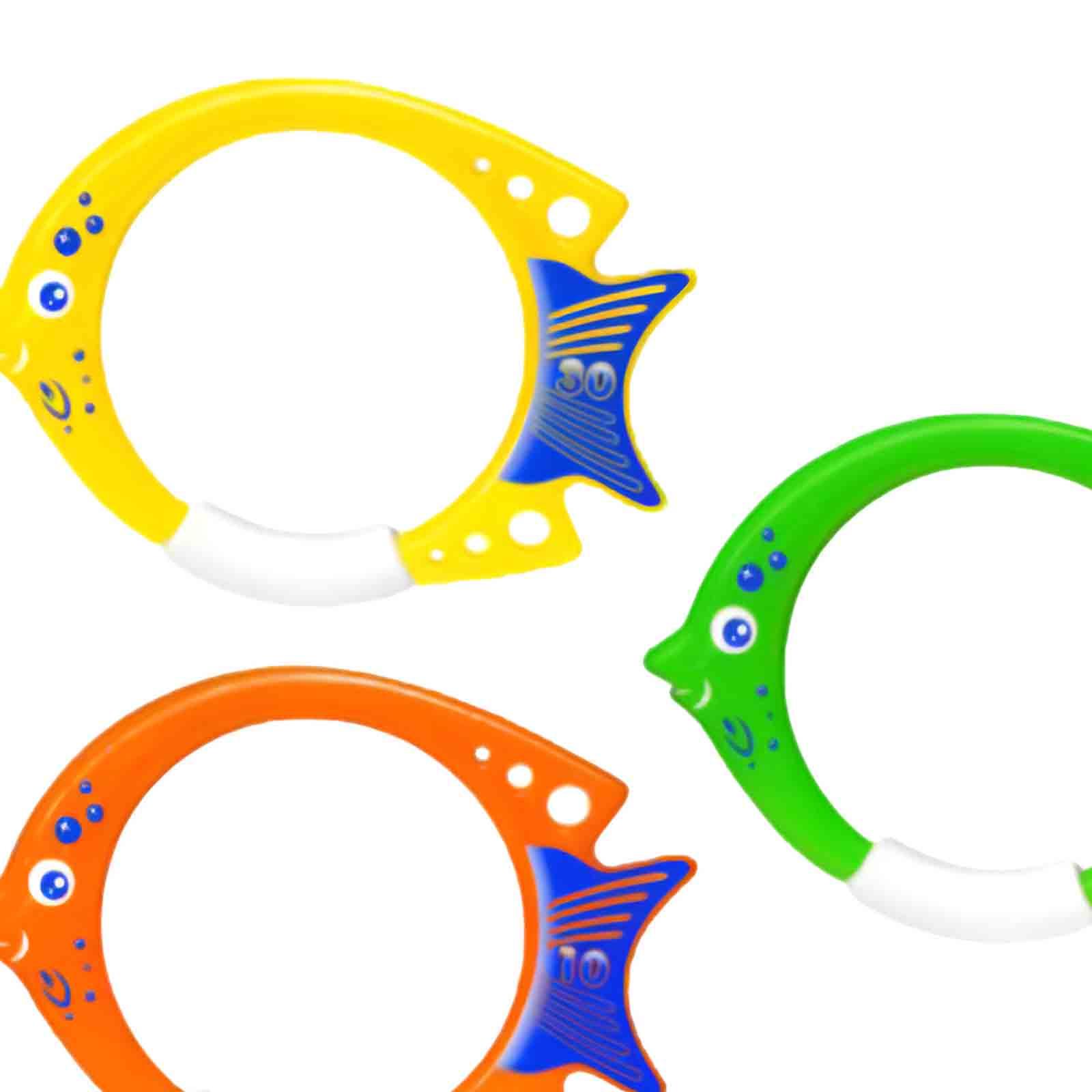 3 조각 물고기 반지 장난감 재미있는 훈련 장비 수영장 - Aquatic Sports Equipment 리뷰 및 가격